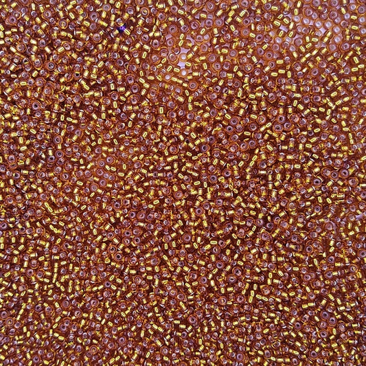 2422 - 10g Size 11/0 Miyuki seed beads in Silver lined Topaz