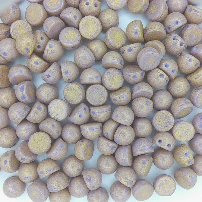 10 x CzechMate cabochons in Pacifica Fig