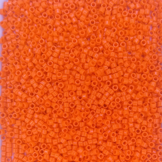 DB0722 - 1g Size 11/0 delicas in Opaque Orange