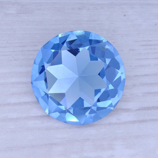 27mm Chaton in Light Sapphire (Aurora)