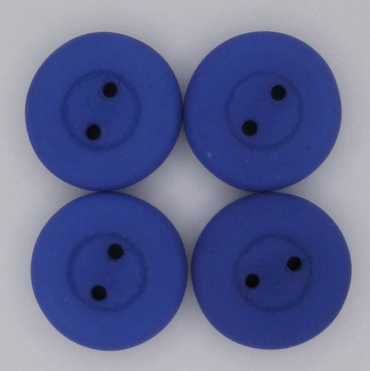 16mm glass button in Neon Dark Blue