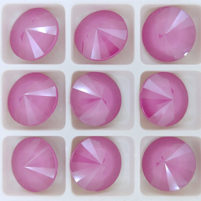 12mm rivoli in Crystal Peony Pink (Aurora)