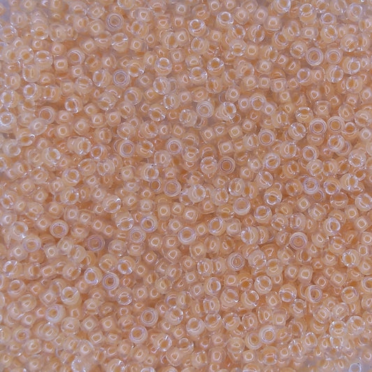 0202 - 50g Size 11/0 Miyuki seed beads in Lemon lined Crystal