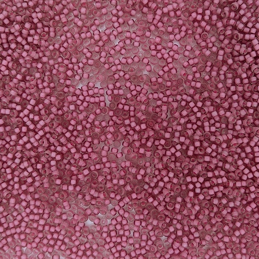 1931 - 10g Size 11/0 Miyuki seed beads in Light Raspberry lined Crystal