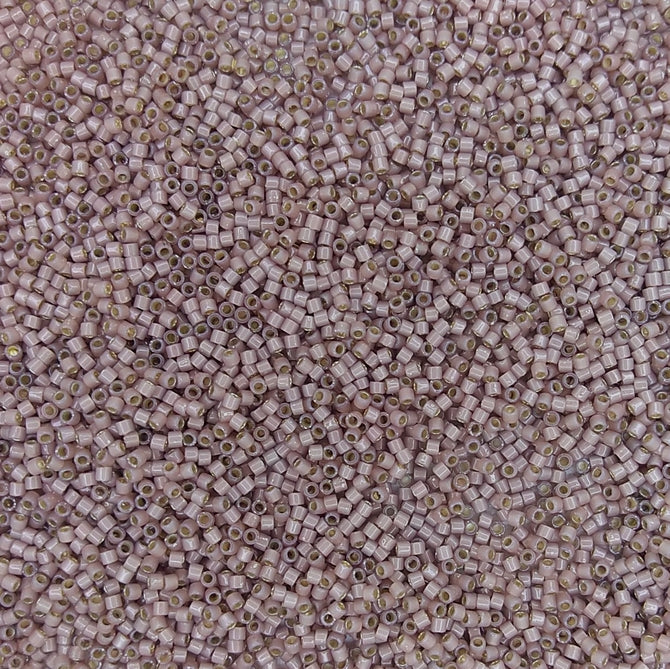 DB1460 - 5g Size 11/0 delicas in Silver lined Cinnamon Opal