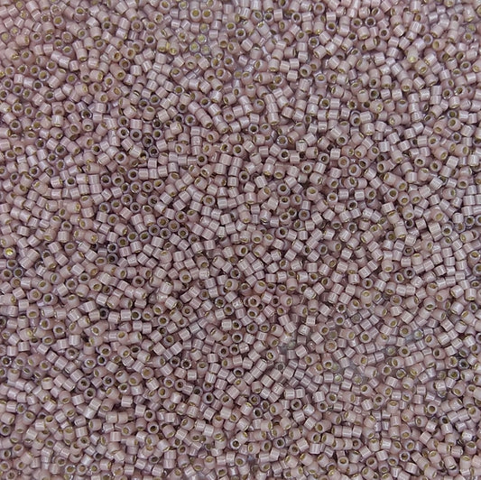 DB1460 - 5g Size 11/0 delicas in Silver lined Cinnamon Opal