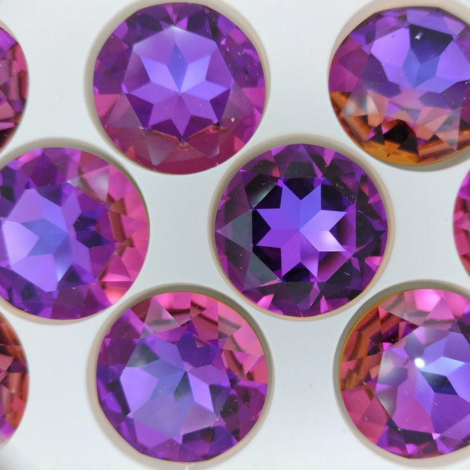 27mm Chaton in Crystal Violet Blue (Aurora)