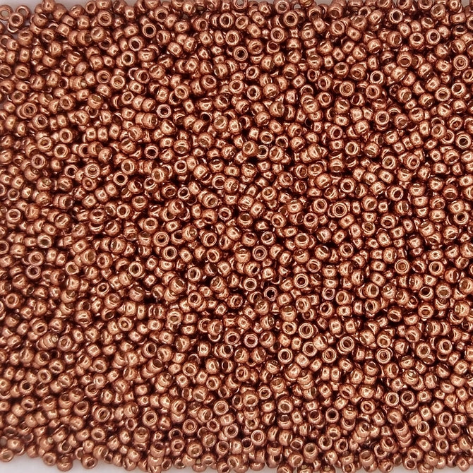 4212 - 5g Size 15/0 Miyuki seed beads in Duracoat Galvanised Dark Berry