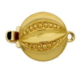 Claspgarten Gold clasp with 1 row 12710 - 11mm