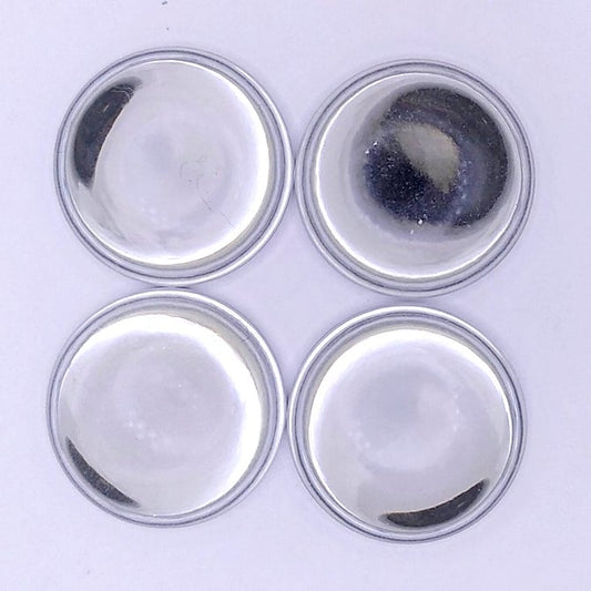 24mm Luna Soft Cabochon in Shiny Crystal