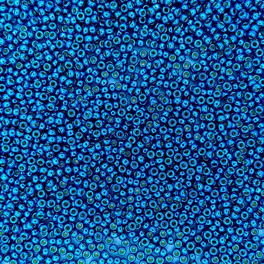 5113 - 10g Size 11/0 Miyuki seed beads in Duracoat Galvanised Capri Blue