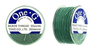 PT-50-21 - 50 yards of Toho One-G beading thread in Mint Green