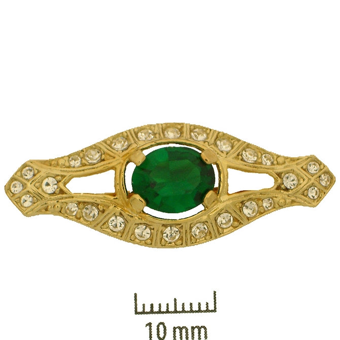 45278 - Claspgarten Gold Brooch - 40x15mm