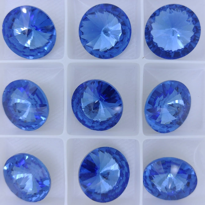 18mm rivoli in Sapphire (Aurora)