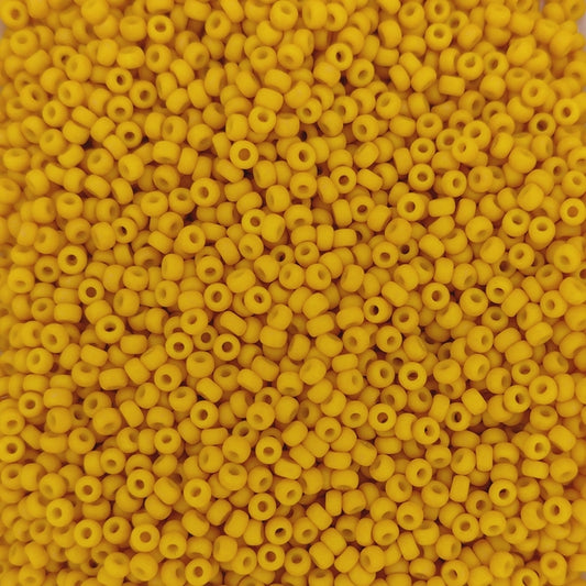 2311 - 10g Size 11/0 Miyuki seed beads in Matt Opaque Canary