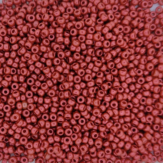 4591 - 10g Size 11/0 Miyuki seed beads in Lava Red
