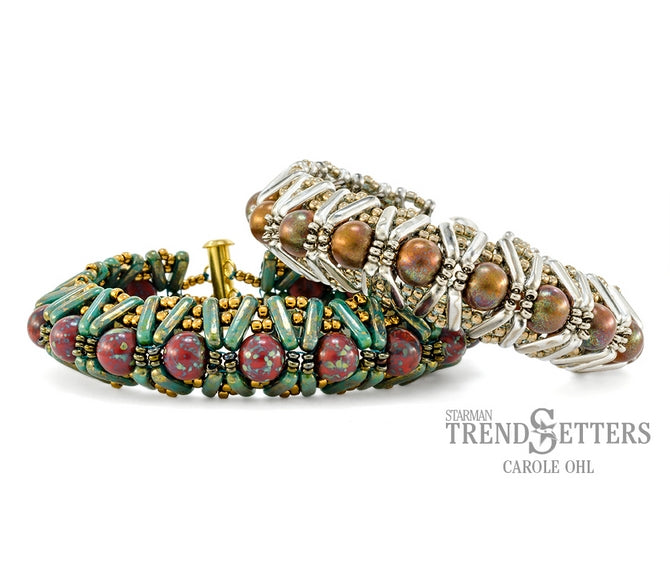 Pattern - Denali Cuff Bracelet by Carole Ohl