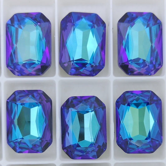18x13mm Octagon in Crystal Bermuda Blue (Aurora)