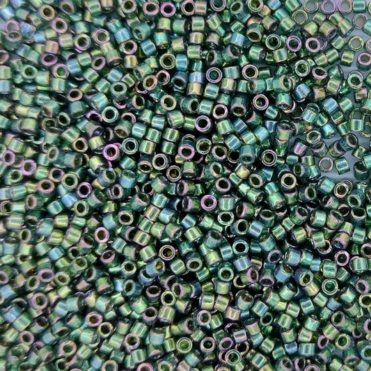 DB0125 - 1g Size 11/0 delicas in Emerald Gold Lustre