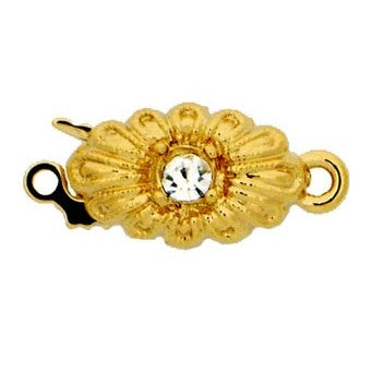 Claspgarten Gold clasp with 1 row 13926 - 13x8mm