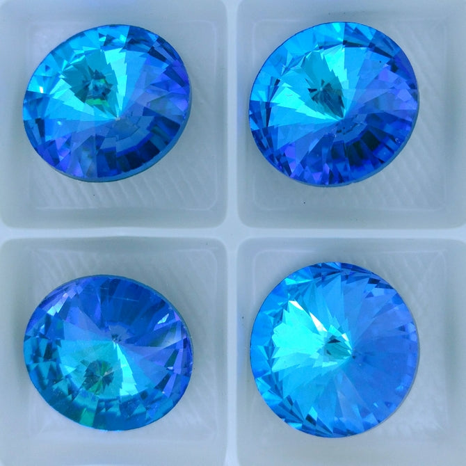 18mm rivoli in Crystal Royal Blue Delite (Aurora)