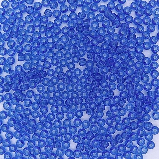 0150 - 10g Size 8/0 Miyuki seed beads in Transparent Sapphire
