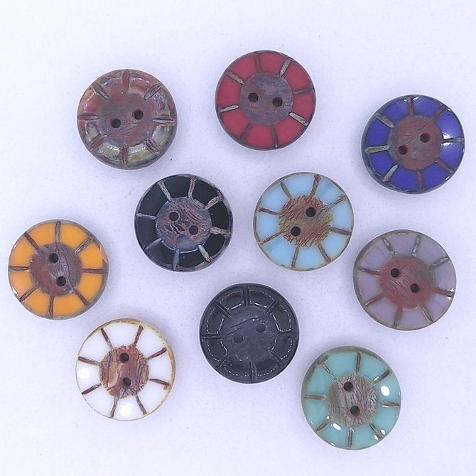 Pack of 10 x 14mm table cut buttons