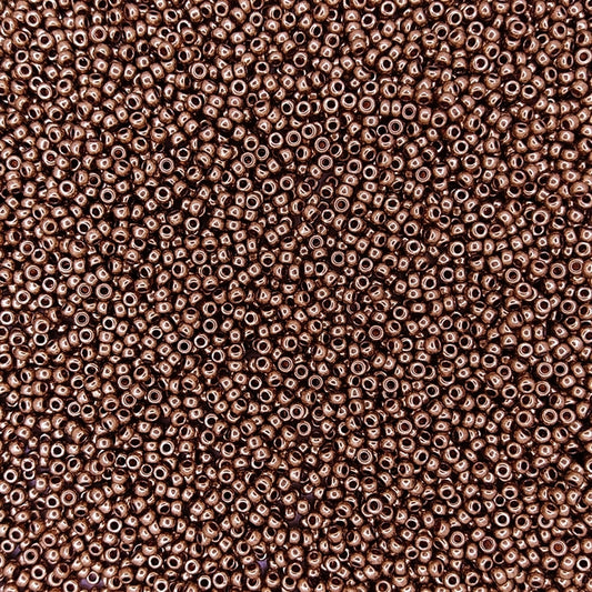 0457L - 10g Size 11/0 Miyuki seed beads in Metallic Light Bronze