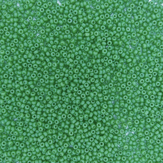 4476 - 50g Size 11/0 Miyuki seed beads in Duracoat Opaque Fiji Green