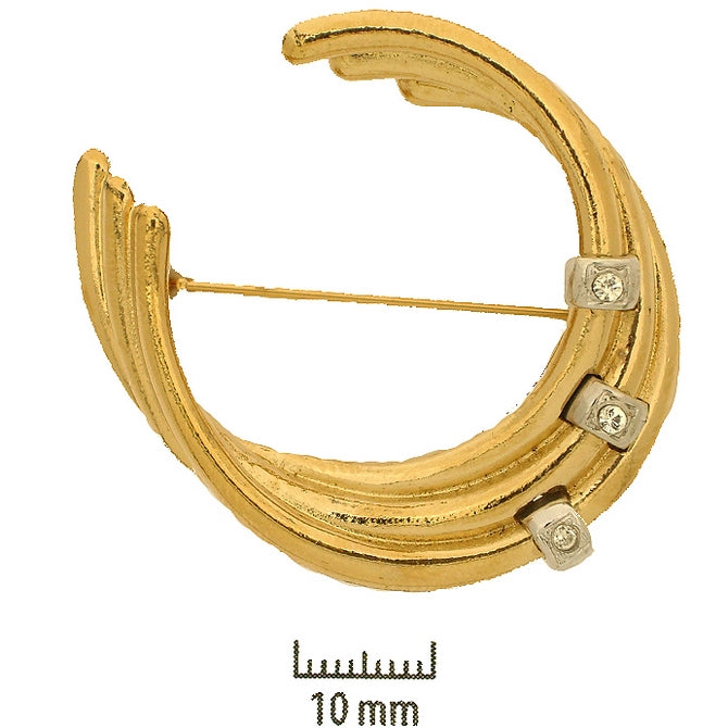 46441 - Claspgarten Gold Brooch - 42x40mm