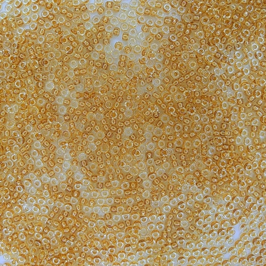 0234 - 10g Size 11/0 Miyuki seed beads in Sparkle Gold lined Crystal