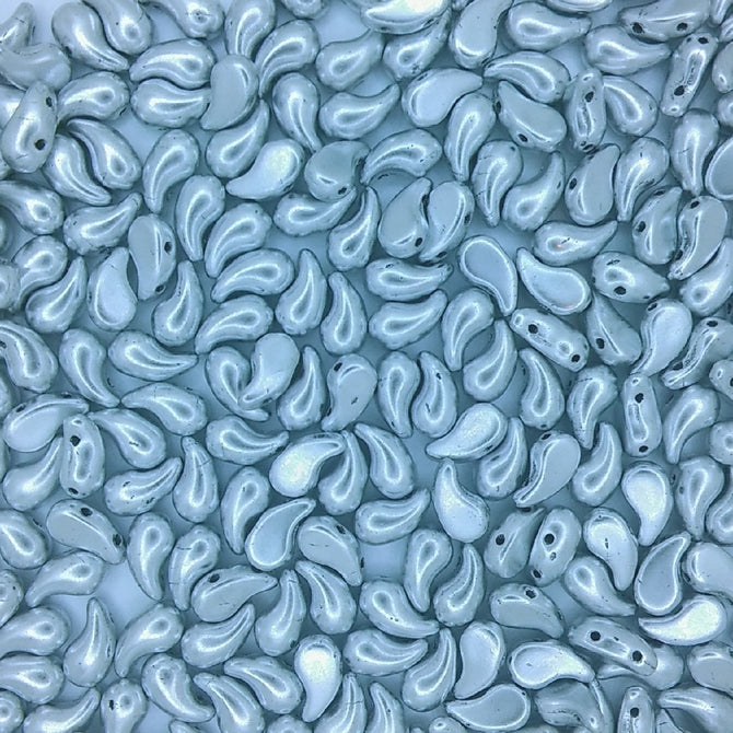 20 x Right Zoliduo beads in Aluminium Silver