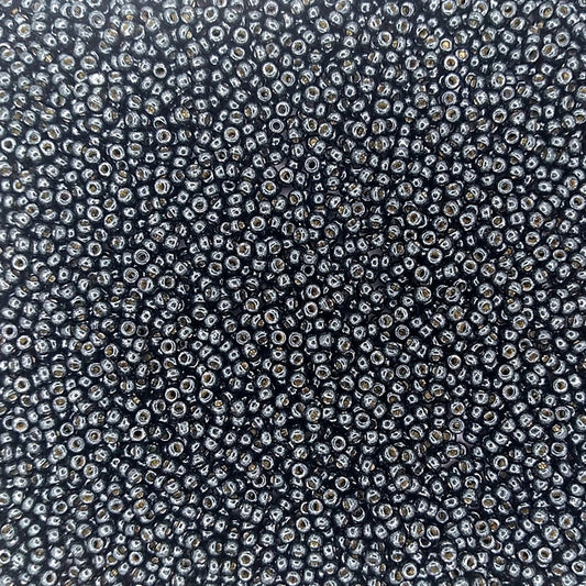 5107 - 10g Size 11/0 Miyuki seed beads in Duracoat Galvanised Black Moss