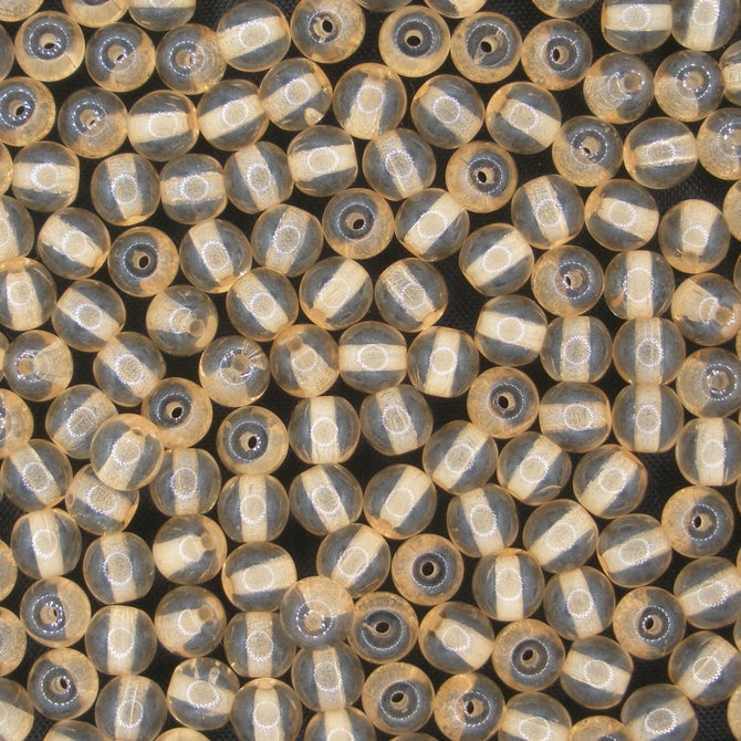 50 x 5mm round beads in Champagne