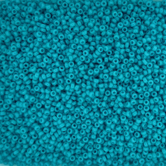 4480 - 5g Size 15/0 Miyuki seed beads in Duracoat Opaque Underwater Blue - Dyed