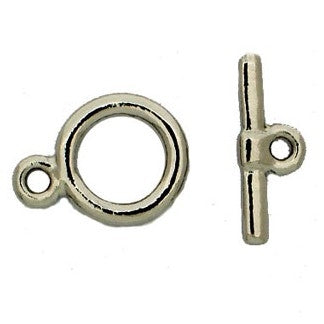 Claspgarten Silver Toggle clasp with 1 row 12865 - 12mm