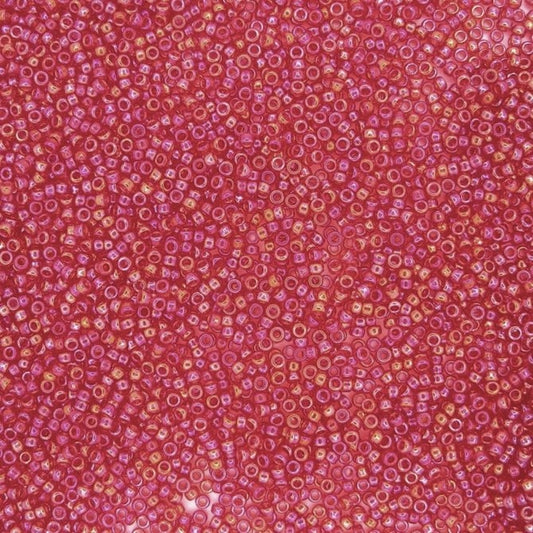 0254 - 5g Size 15/0 Miyuki seed beads in Red AB