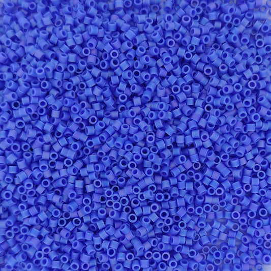 DBS1597 - 2.5g Size 15/0 delicas in Matt Opaque Cyan Blue AB