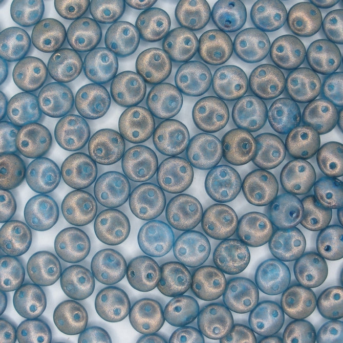 25 x CzechMate lentils in Halo Azurite