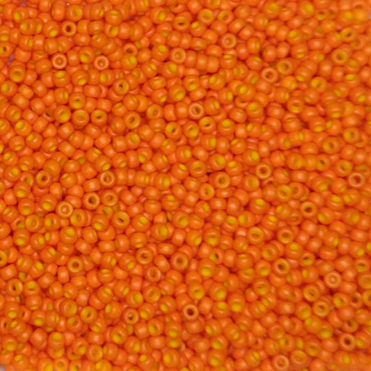 2042 - 10g Size 11/0 Miyuki seed beads in Special dyed Harvest Orange