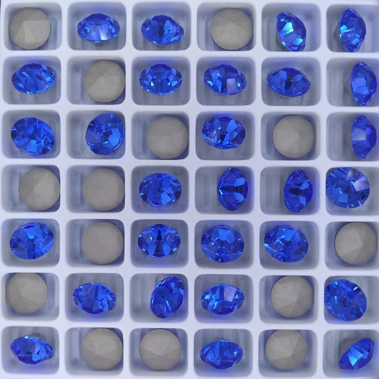 SS39 or 8.3mm Chaton Maxima in Sapphire (Preciosa)