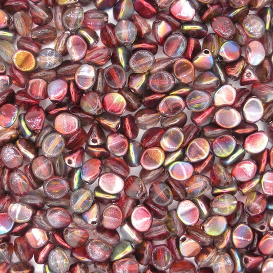 50 x pinch beads in Magic Wine