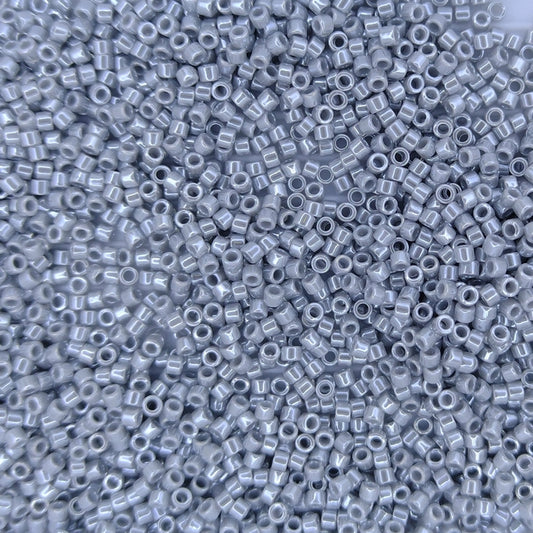 DB1570 - 1g Size 11/0 delicas in Opaque Ghost Grey Lustre