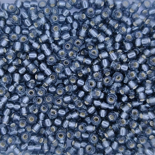 0021 - 10g Size 8/0 Miyuki seed beads in Silver lined Grey