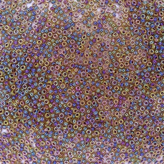 0342 - 10g Size 11/0 Miyuki seed beads in Berry Lined Light Topaz AB