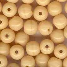20 x 5mm round beads in Caramel (1970s)