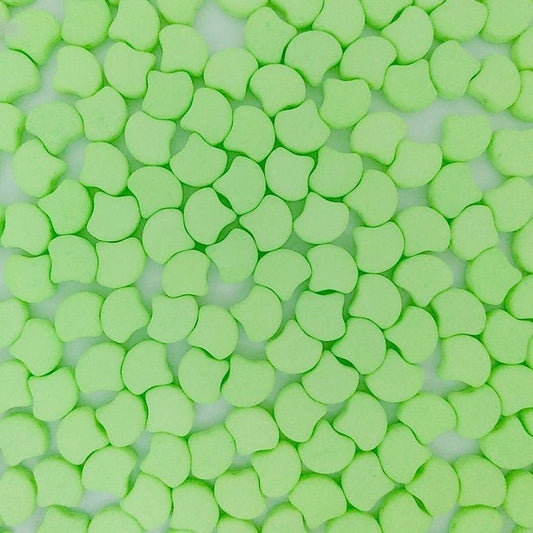 25 x Ginko beads in Bondeli Lime