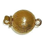 Claspgarten Gold ball clasp with 1 row 14586 - 9mm