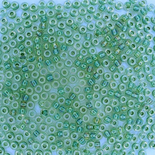 0263 - 10g Size 8/0 Miyuki seed beads in Seafoam lined Crystal