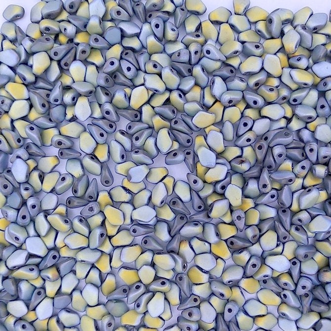 5g Gekko beads in Matt Full Crystal Marea